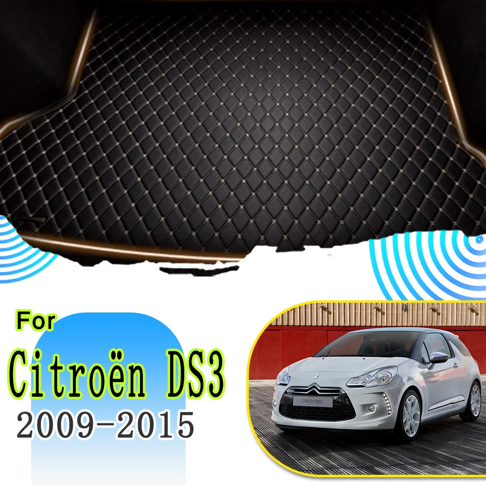 Car Mat For Citroën DS3 2009 2010 2011 2012 2013 2014 2015 Accesorios Para Carro Car Leather Mat Acessorio Para Car Accessories