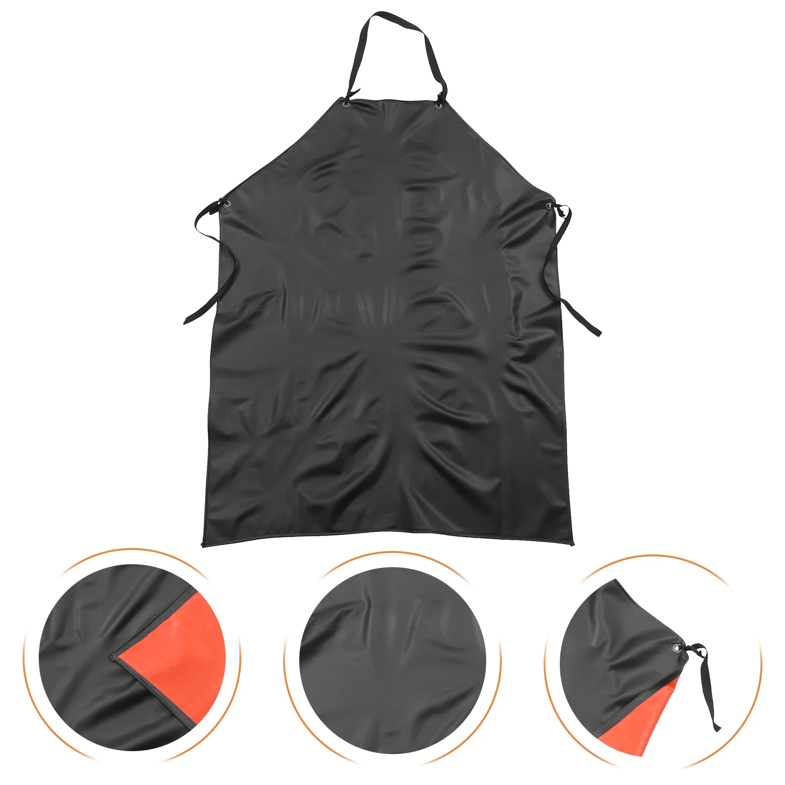 

Extra Thick PVC Waterproof Apron Black 45 Anti Greasy Dishwasher Restaurant Baking Work Kitchen Industrial Aquatic