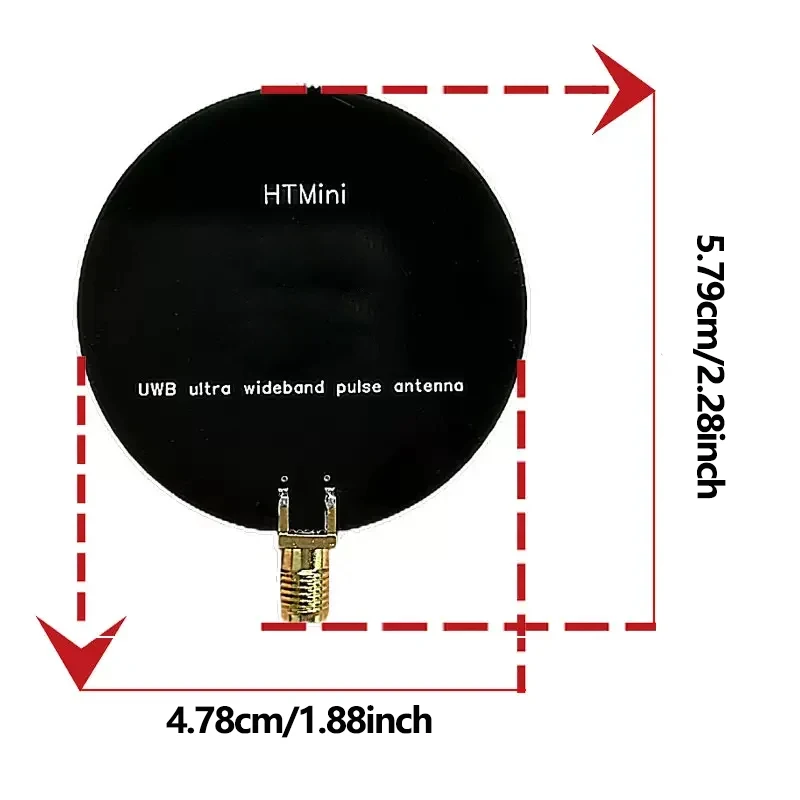 HTOOL HTMini Ultra Wideband UWB Antenna Pulse Wideband Antenna Operating Frequency 2.4GHz-5GHz Small Size Fast Transmission