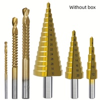 6Pcs Titanium Step Bit Set 1/4 \