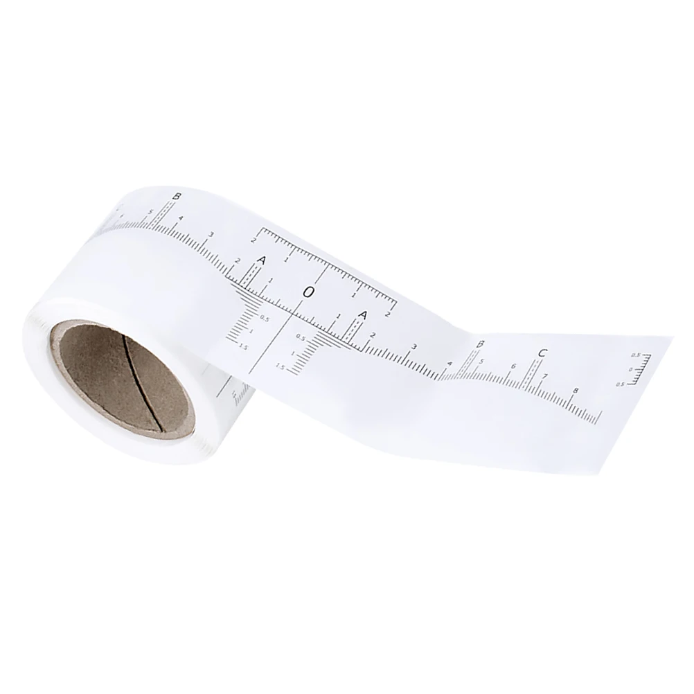 

1pcs 1 Roll White Disposable Adhesive Brow Ruler Sticker Eyebrow Stencil Guide Symmetrical Makeup Accessory For Women Disposable