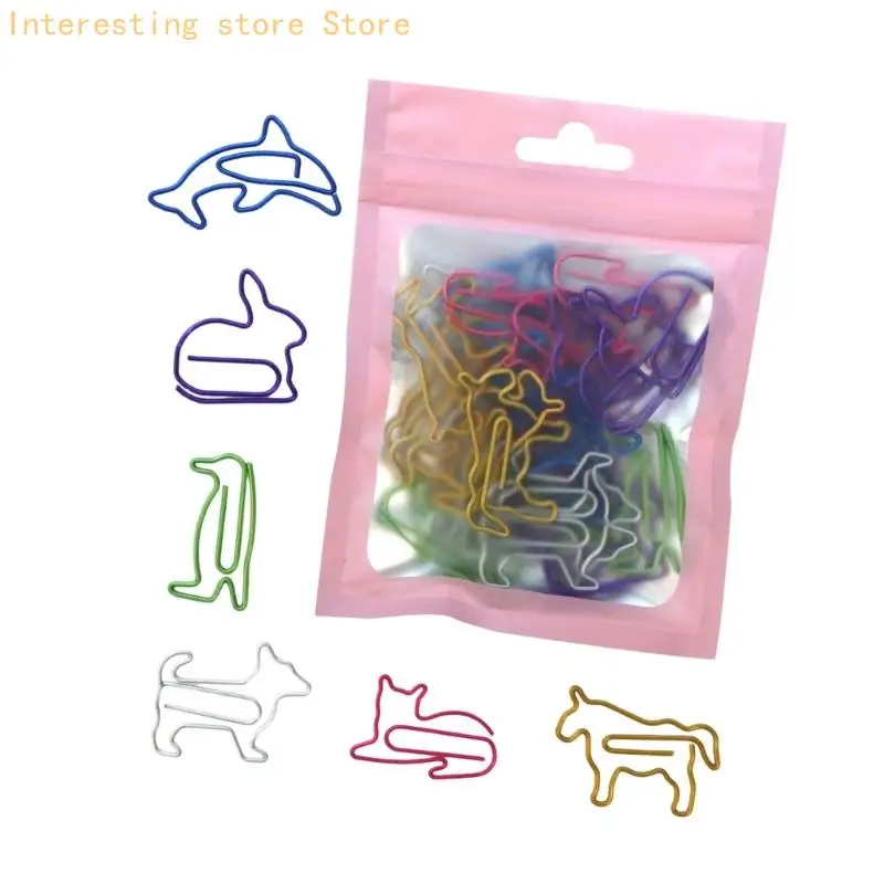 Creative Paper Clip Multicolored Metal Paper Clamp Bookmarks Clips For Holding Photo Envelopes File Document Postcard 55KC