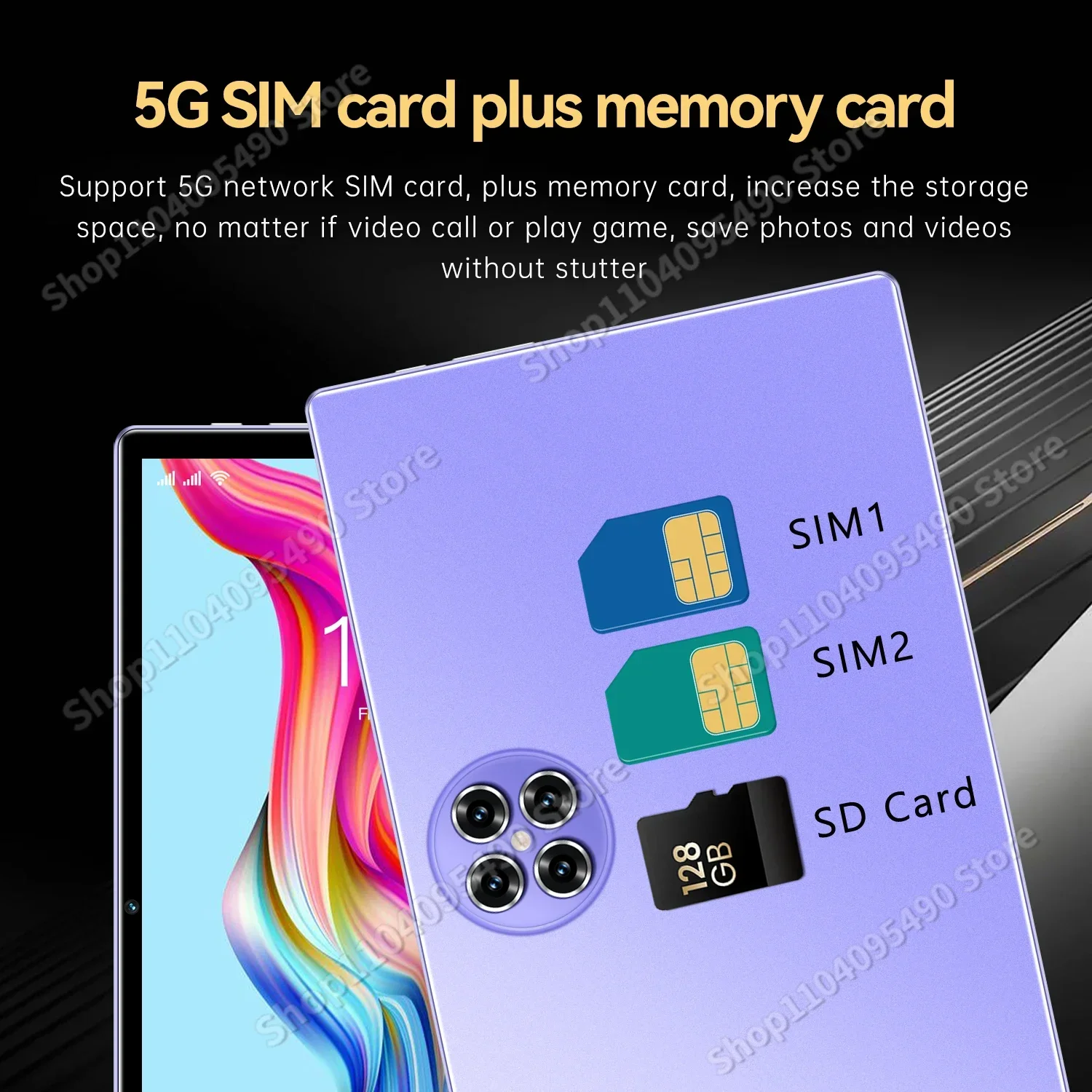 Nowy tablet Pad Air Pro Mate 50 Android 14 Snapdragon8+ Gen2 Mini PC 16 GB 1 TB 10000 mAh Połączenie telefoniczne Bluetooth WiFi Mi Tab