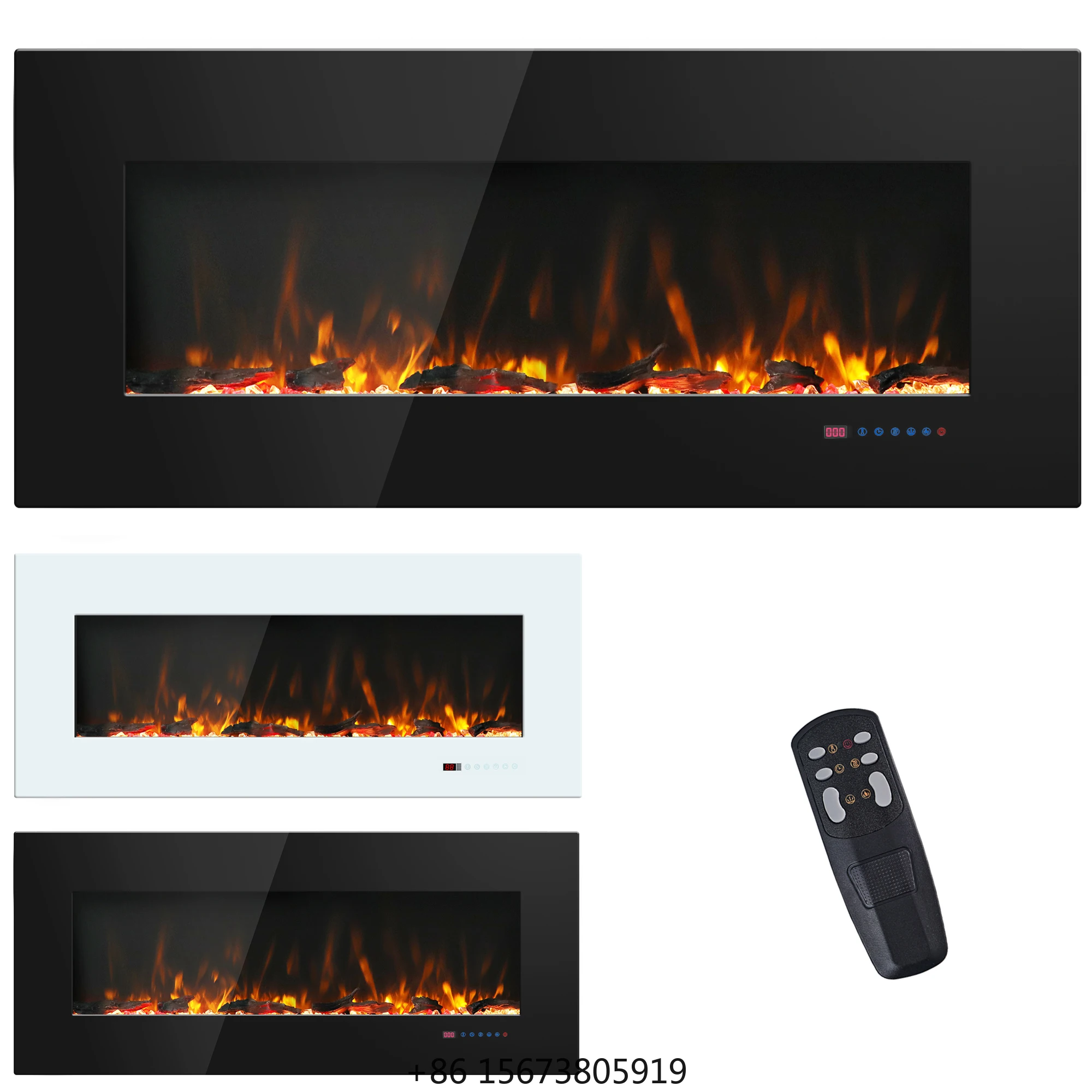 

84-дюймовые электрические каминные печи для подвесного монтажа с защитой от перегрева, на заказ, для горячих продаж