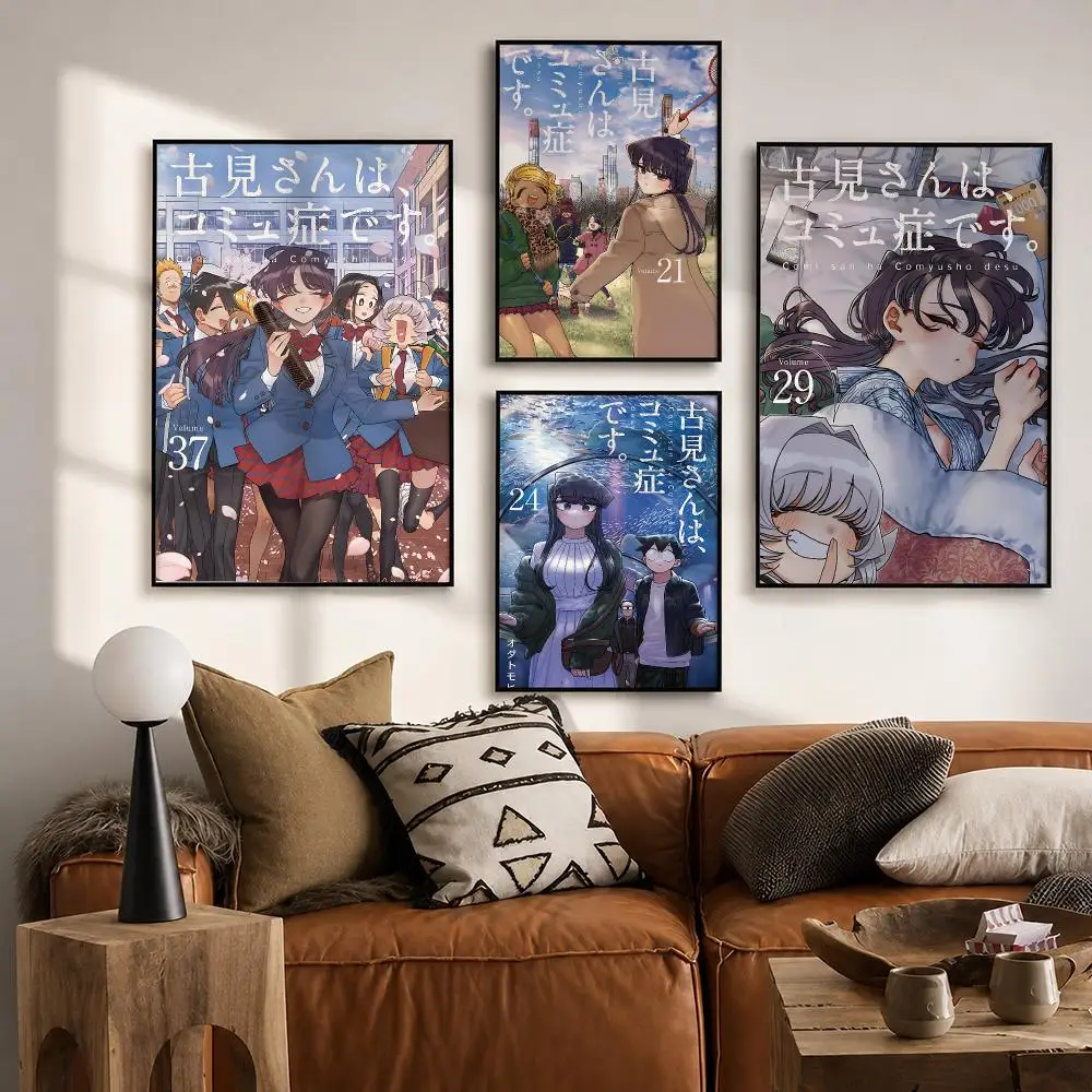 Anime K-Komi Can't C-Communicate Poster HD Wall Art Print for Bedroom Living Room Office Bar Modern Aesthetic Home Decor