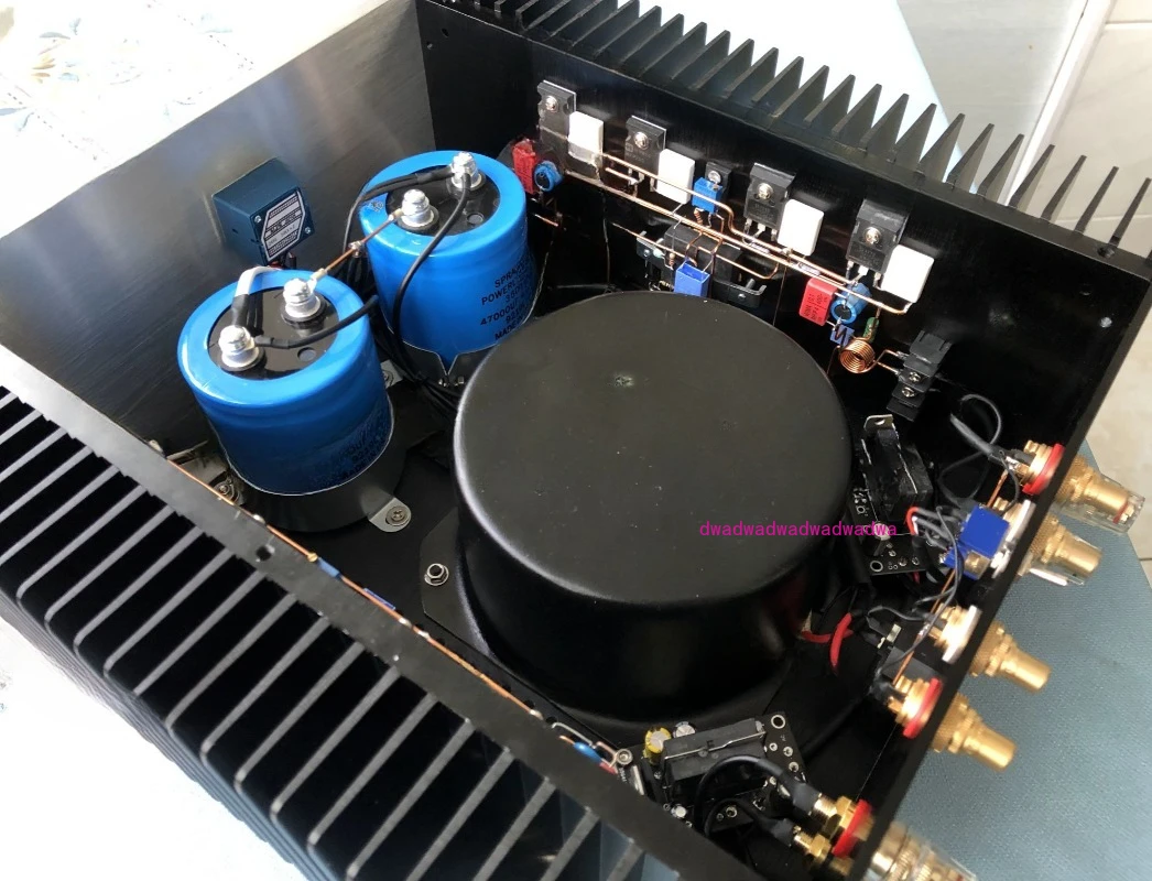 Class A and B power amplifier, handmade in the shed, STK350 push field effect tube, Darlington tube high power