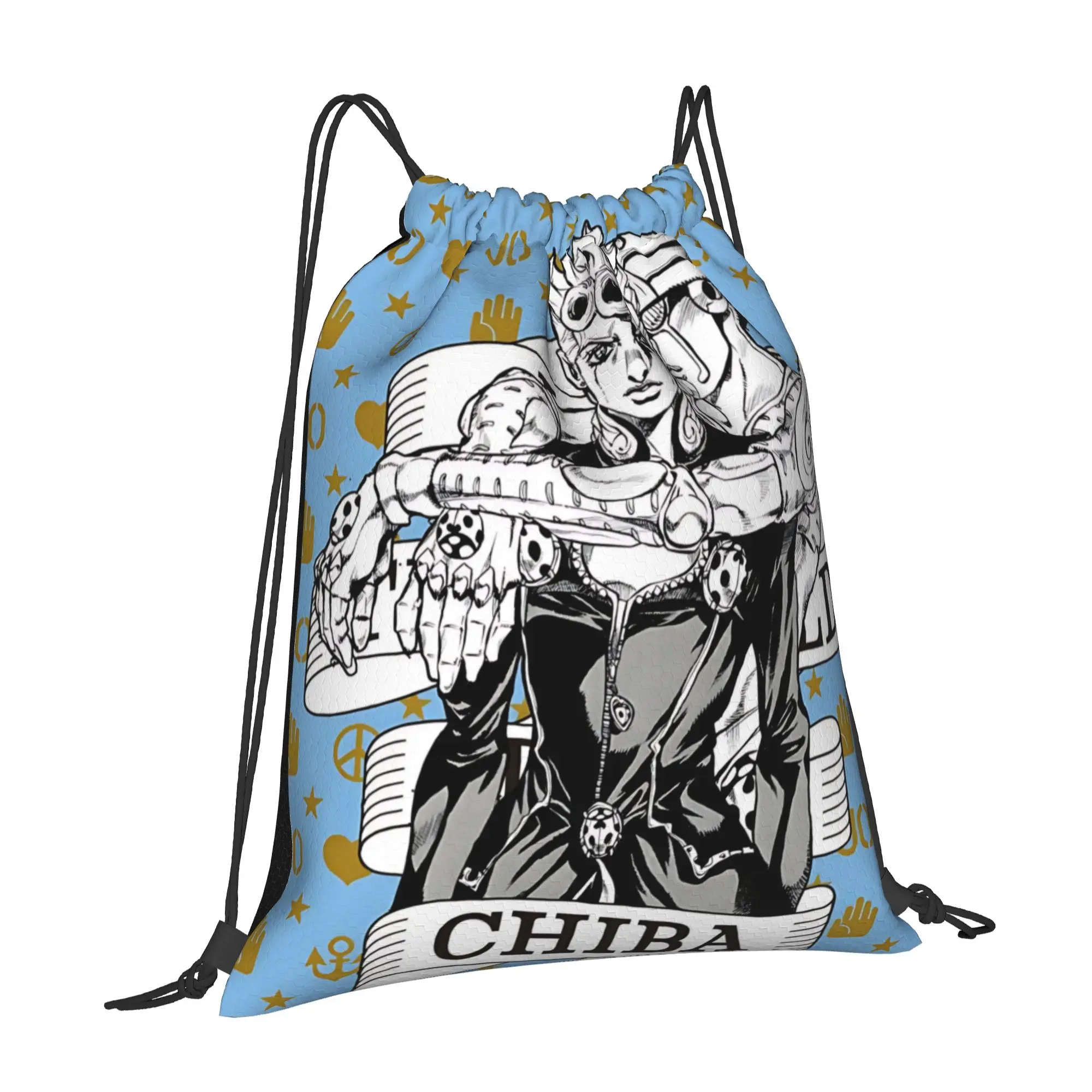 gym Pouch Jojo's Bizarre Adventure World  Drawstring Bags Men Women Storage Backpack Teenager Travel Bag Multi-function Pocket