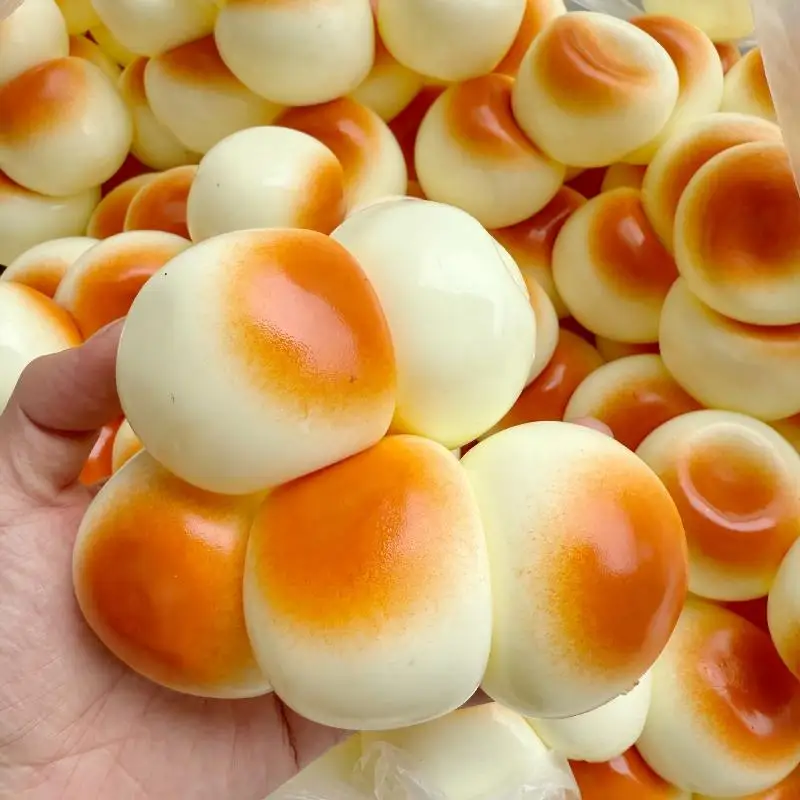 Slow Rising Mini Steamed Bread Squeeze Toy Realistic Soft Stress Relief  Toy for Classroom Reward Gifts