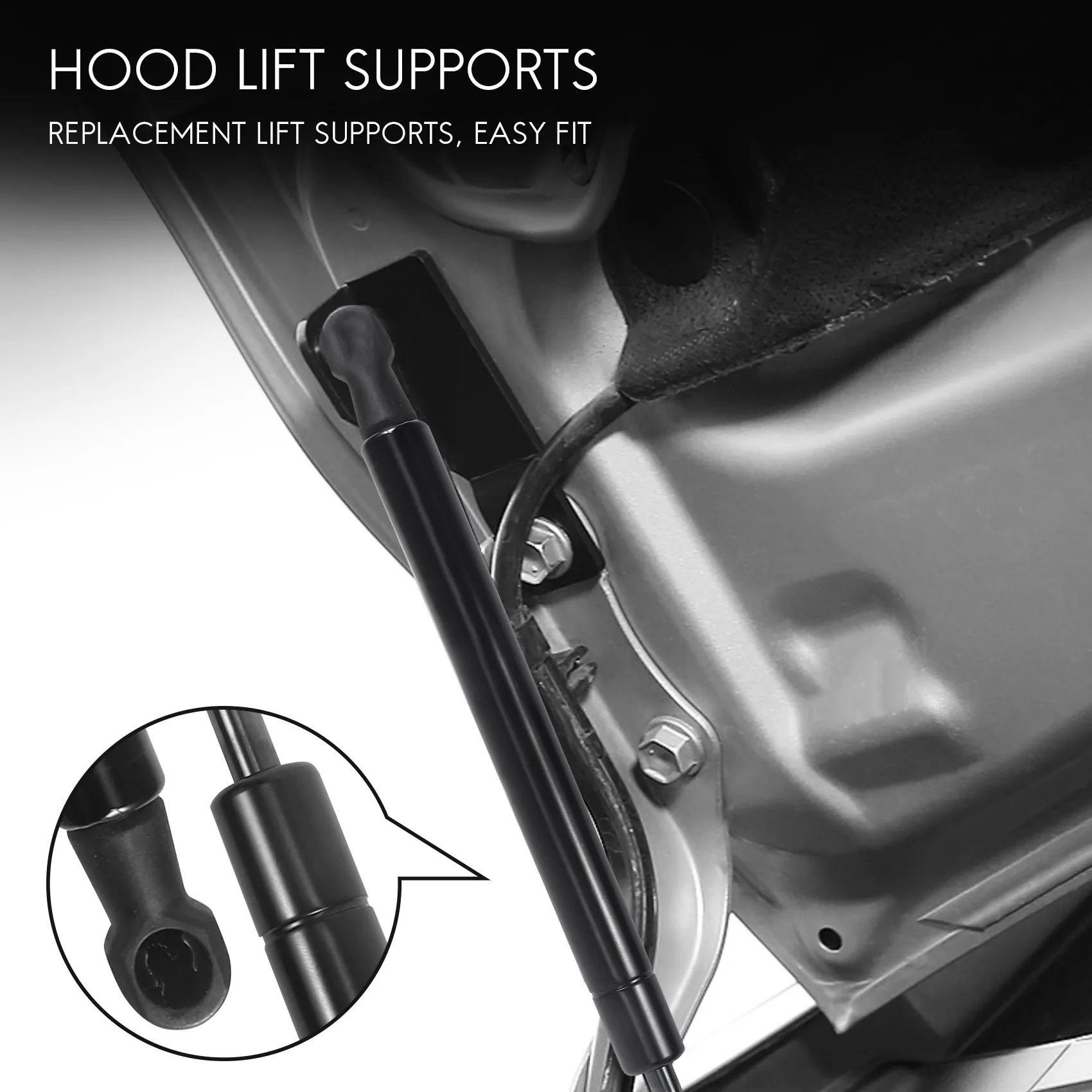 

A82U-2Pcs Car Hood Bonnet Lift Supports Shock Struts For Land Rover Range Rover L322 2003-2012 BKK760010