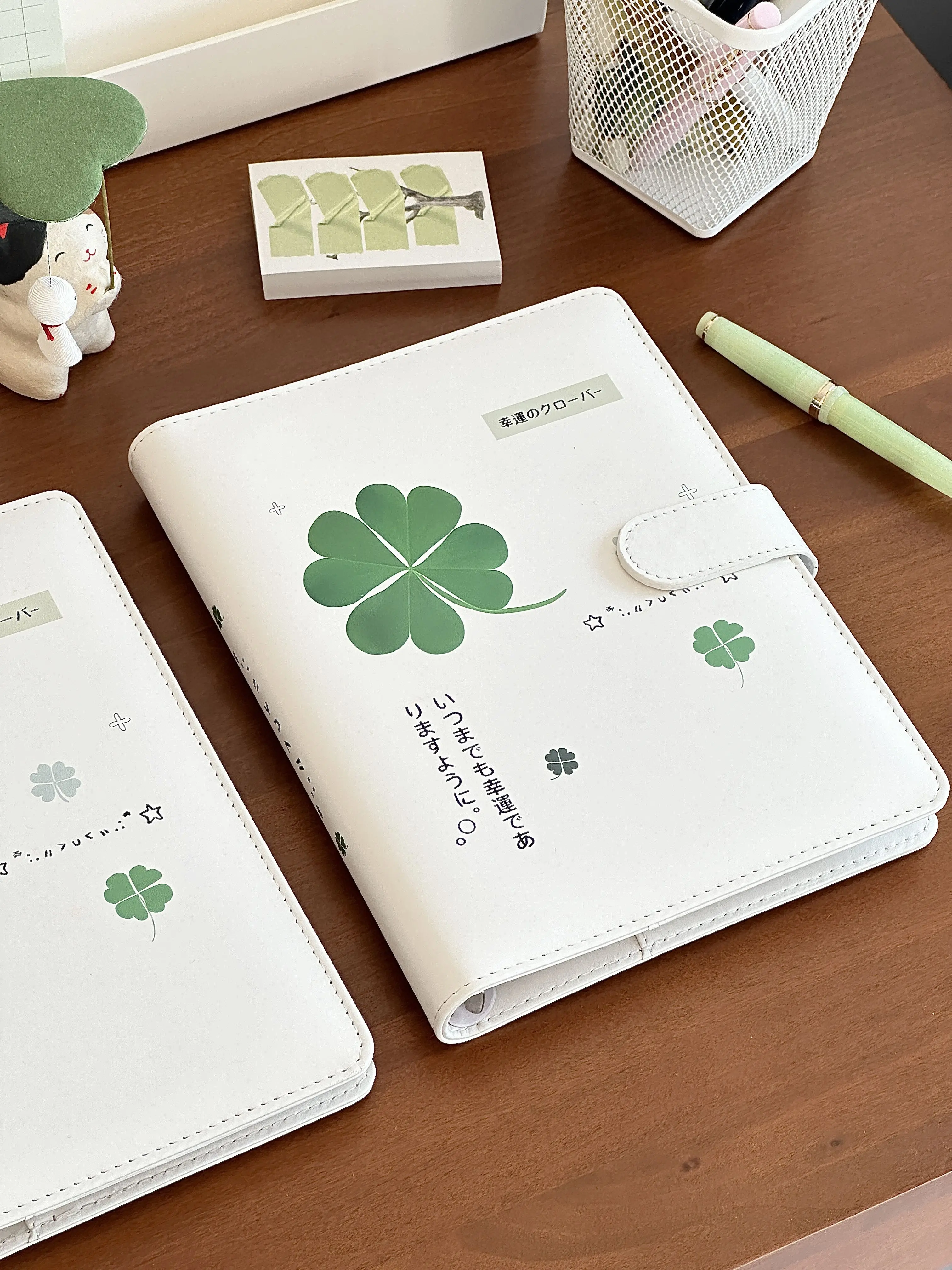 Lucky Clover Photo Card Binder Kpop A5 Cards Collect Book PU Leather Photocard Holder 3inch Idol Photo Album A5 포카 바인더