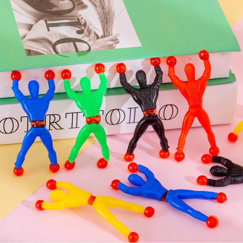 10 pezzi novità giocattoli allungabili appiccicosi uomini bambini ragazzo bomboniere per feste di compleanno forniture giocattoli agitati giocattolo antistress