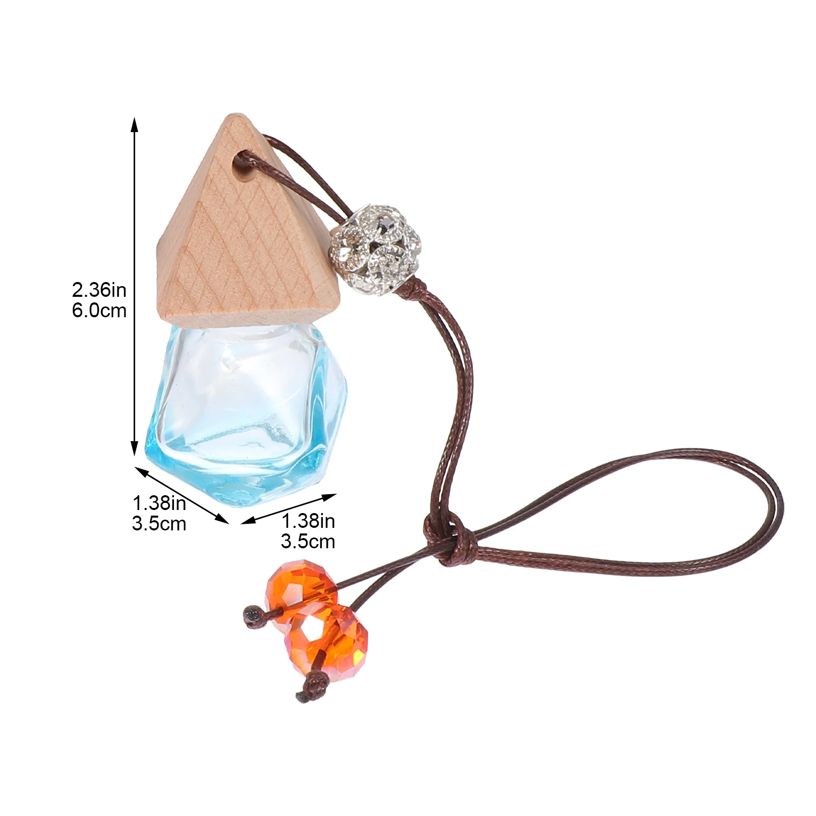 2 шт., креативная стеклянная бутылка для духов, наполнитель с эфирным маслом, в любом месте, для офиса, дома, салона автомобиля, диффузор аромата, элегантный