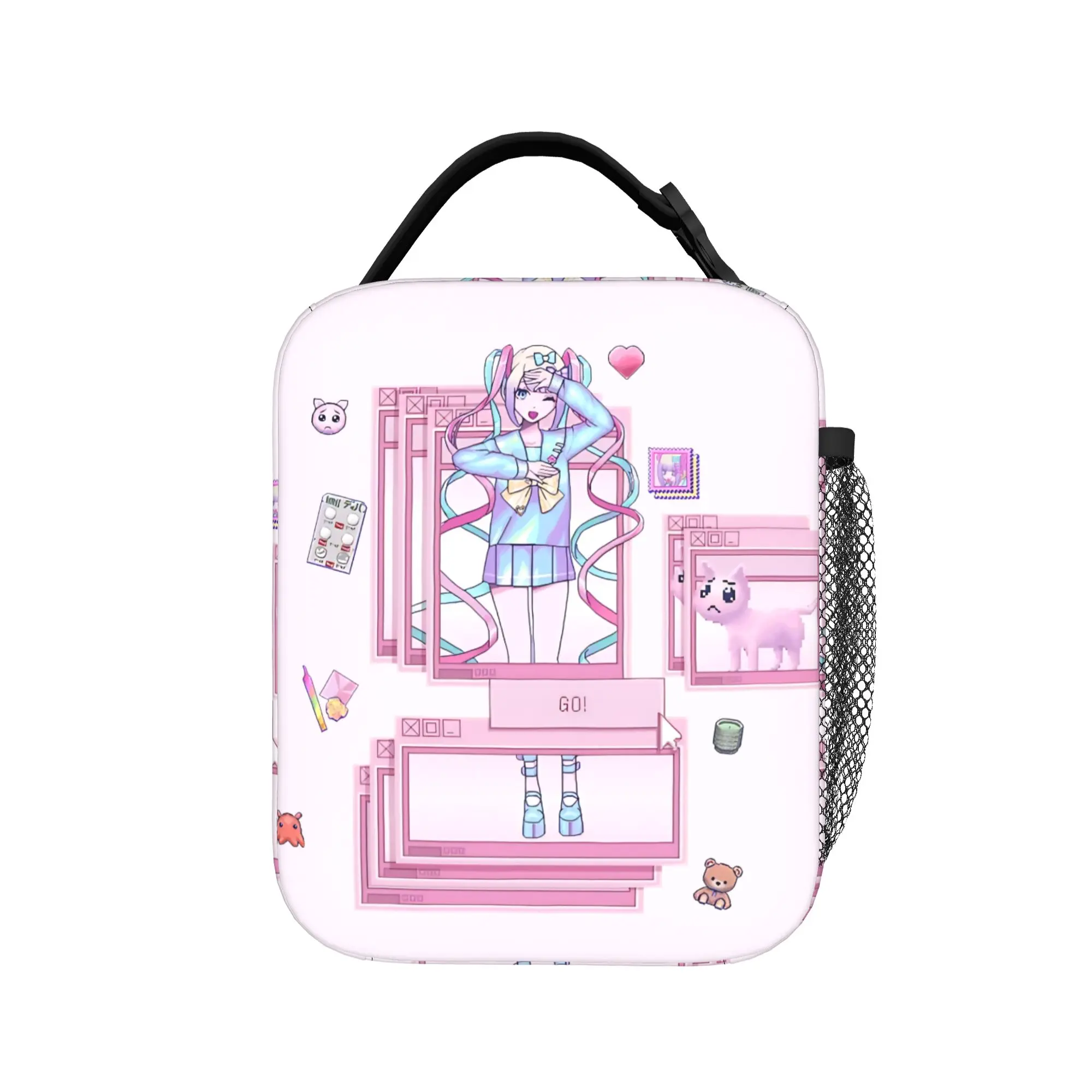 Kangel  Lunch Bag For Adult Needy Streamer Overload  Custom Lunch Box Casual Travel Cooler Bag Portable Thermal Lunch Bags