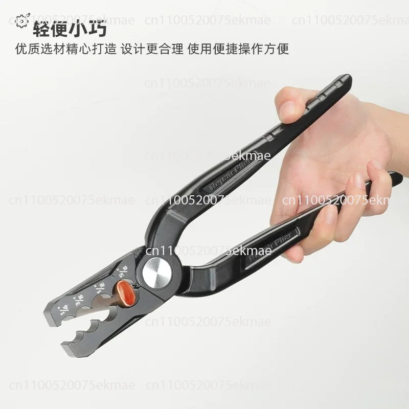 Copper Tube Repair, Round and Flat Copper Tube Repair Machine Bent Tube Repair Round Clamp Refrigeration Tool Clamp Repair Tool