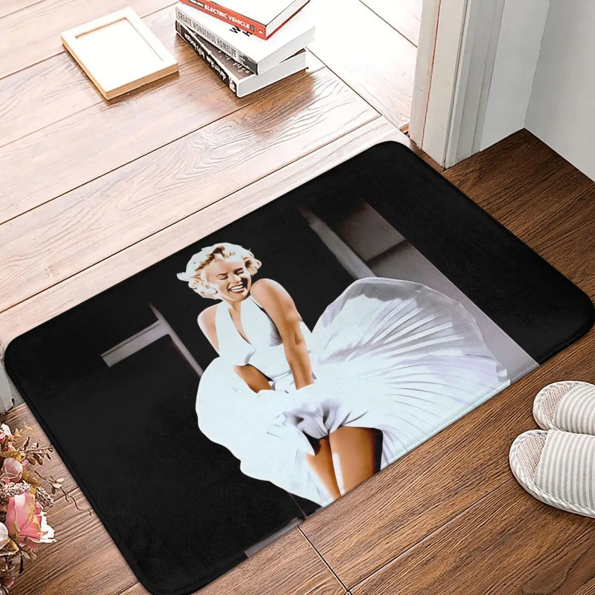 Scene Of Her Skirt Blowing Up Print Marilyn Monroe Sex Goddess Bath Mat Rug Home Doormat Kitchen Carpet Balcony