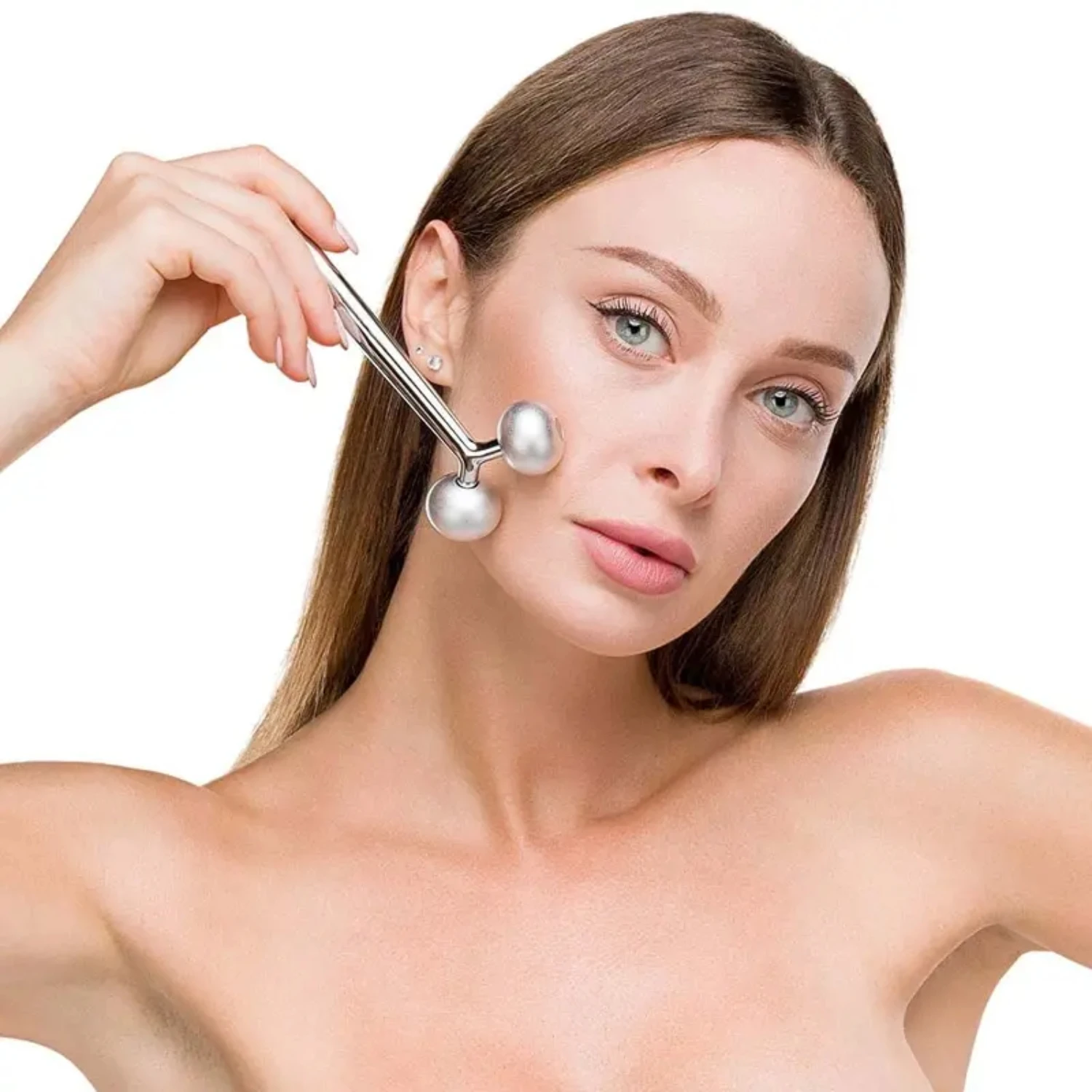 Massaggio con rullo facciale per rassodare la pelle - Strumenti per la cura del salone di bellezza a forma di V per rassodare, sollevare e ringiovanire la pelle con anti-Wri