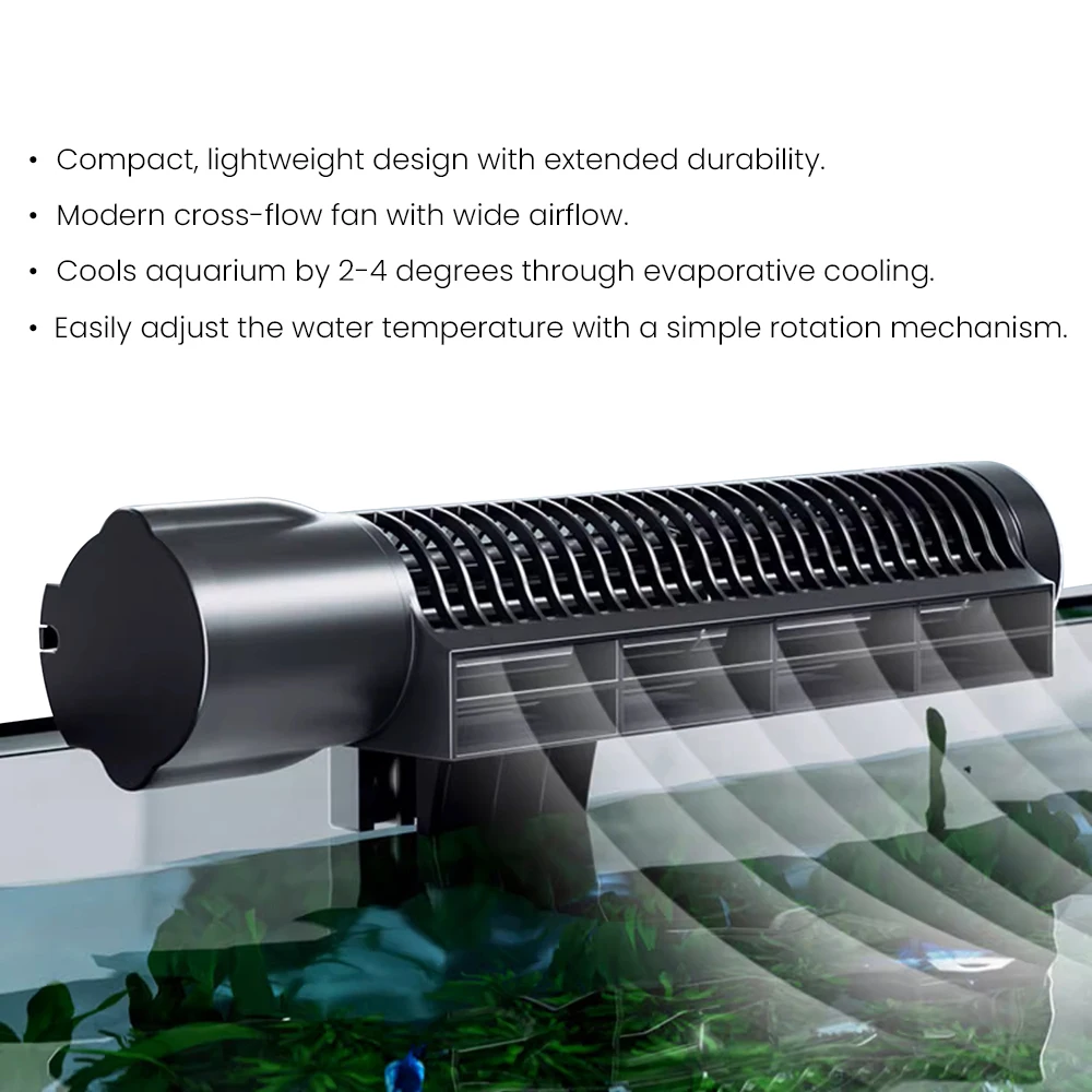 Jebao ACF Series Aquarium Cooling Fan Silent Three-Stage Switch Automatic Thermostate Control Marine Aquarium Cooler