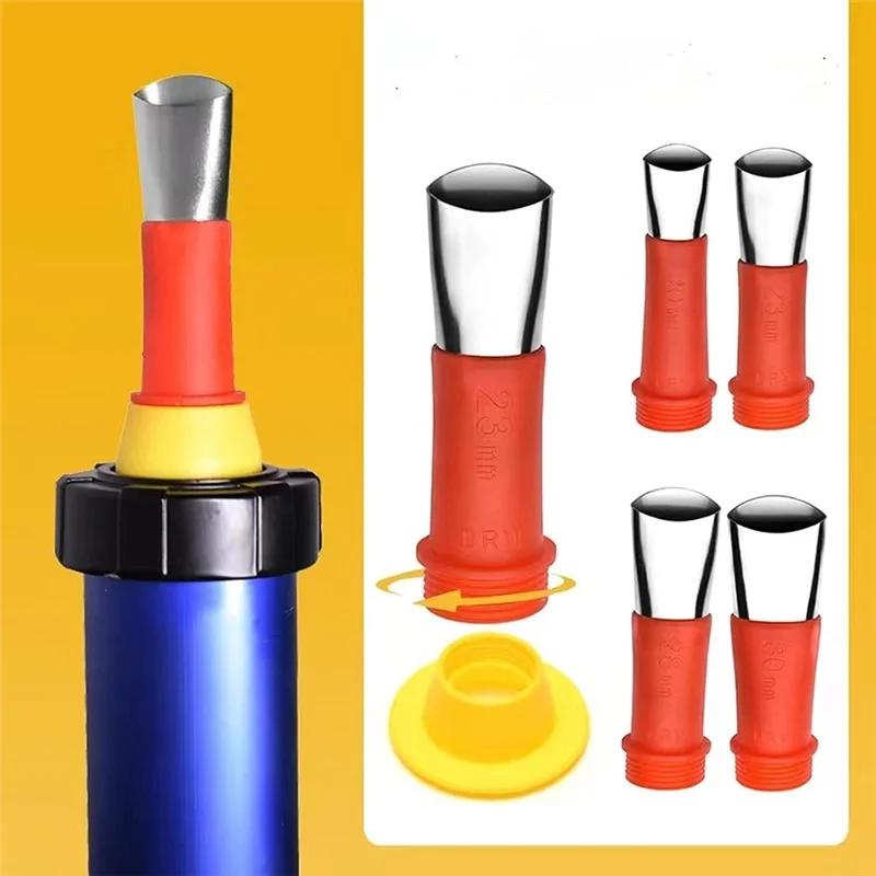

A02F-29PCS Universal Integrated Rubber Nozzle Tool Kit,Caulking Tips,Caulking Nozzles For Sausage Caulking Tools Durable