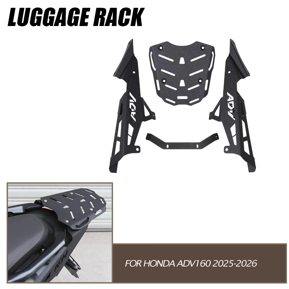 For Honda ADV160 ADV 160 2025-2026 Rear Luggage Rack Tail Carrier Motorcycle Suitcase Support Top Box Shelf Trunk Rack Bracket