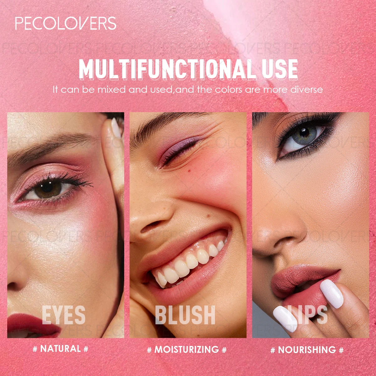 1PC Matte Blush and Lip Gloss - Smooth Mashed Potato Texture, Easy To Apply, Highly Pigmented, Long Lasting, Christmas Gift