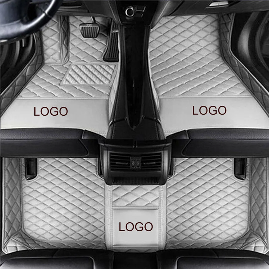 BHUAN Custom Leather Car Mat For Skoda All Models Fabia Octavia Rapid Superb Kodiaq Yeti Auto Accessories Car-Styling