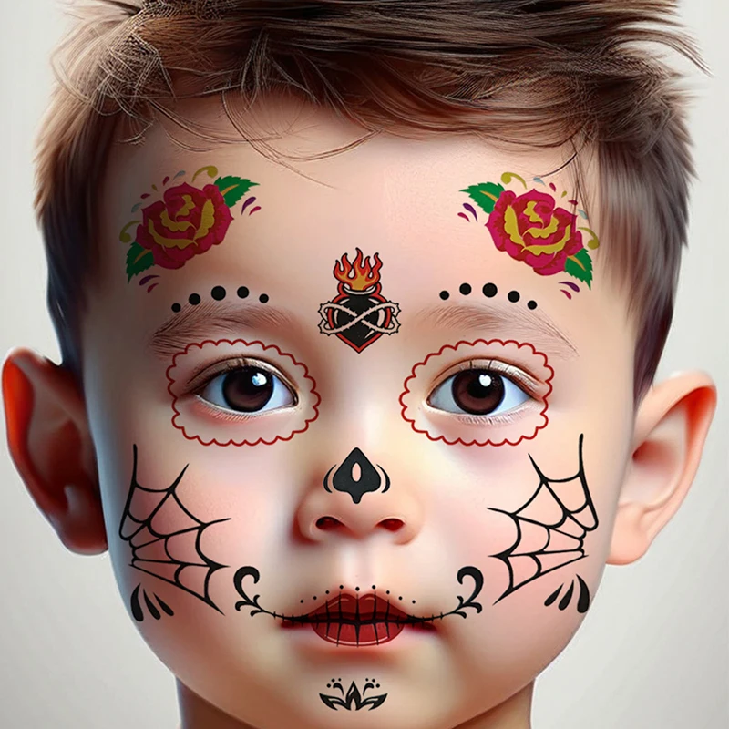 Kleurrijke Ogen Make-Up Stickers Lichtgevende Oog Eyeliner Wenkbrauwen Gezicht Kunst Sticker Stickers Halloween Nieuwjaar Festival Feest Decoratio