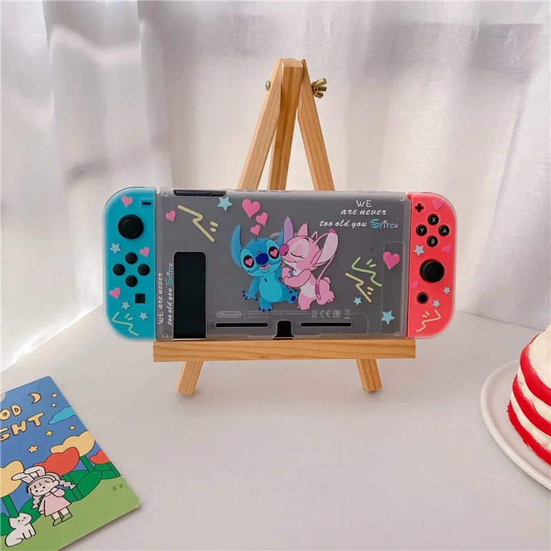 Disney Stitch Nintendo Switch Shell Split Game Console Cartoon Animation Tpu Protective Soft Cover NS Storage Color Box Cute