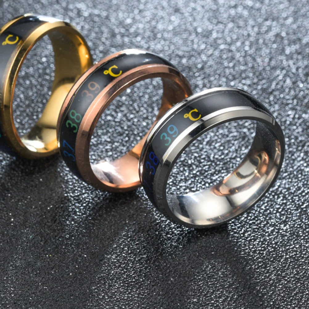 

Intelligent Temperature Ring Smart Band Digital for Men Finger Monitor Fashion Jewelry Simple Lovers