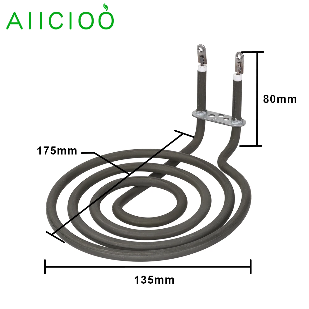 Aiicioo 1400w Electric Coil Air Heater Cooktop Stove Replacement Surface Burner 220v SUS304  Mosquito Type