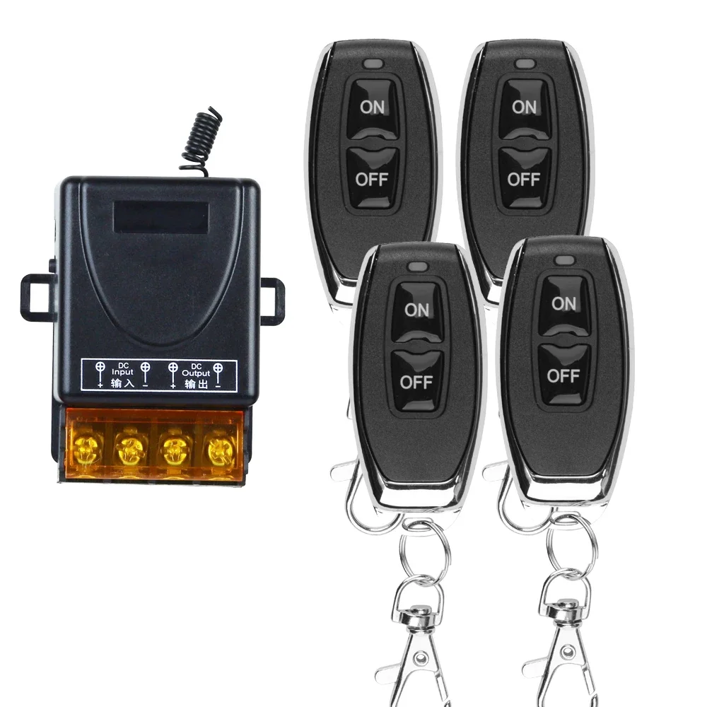 

1-4PCS 433Mhz Remote Control Switch AC220V 30A Hign Power On off Remote Control Transmitter for Water Pump Motor LED Appliance