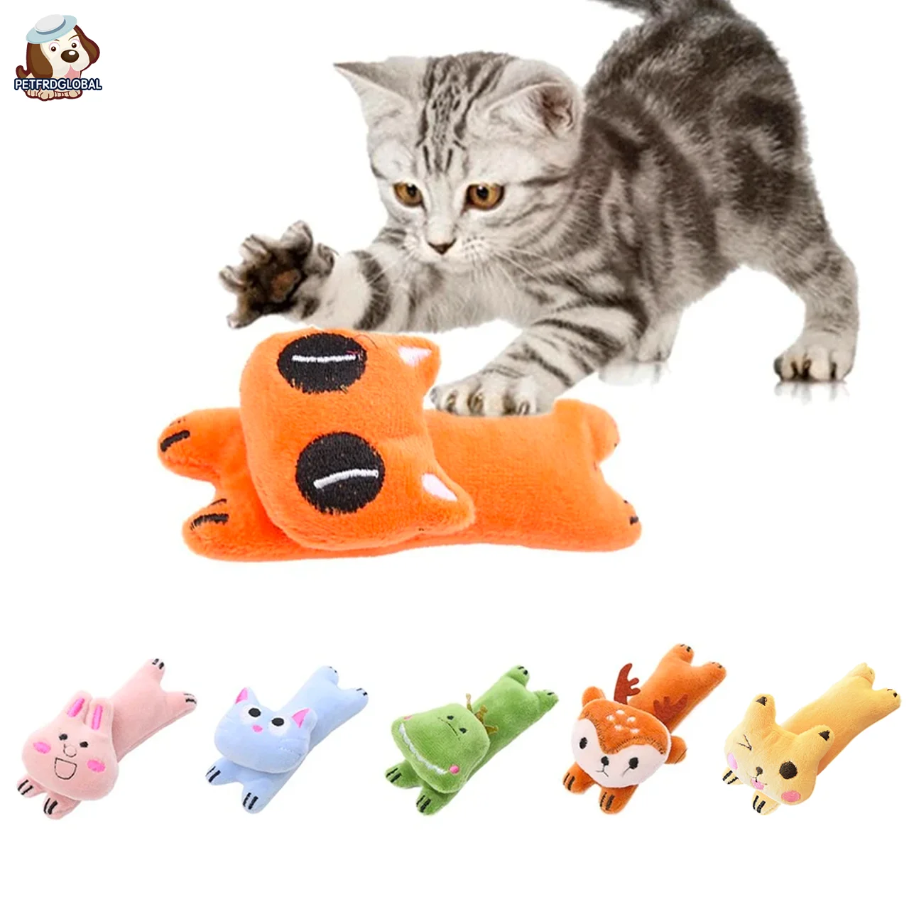 Juguetes interactivos de felpa para gatos, mordedura de pulgar, hierba gatera, juguete para masticar, garras, gatito, mascota, caliente