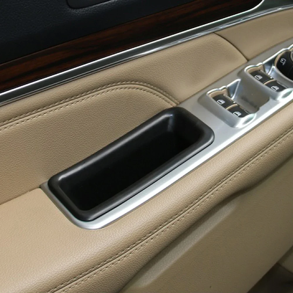 2pcs Inner Side Door Handle Pocket Armrest Phone Storage Box Cover For Ford Mustang 2015-2021  Interior Accessories Organizer