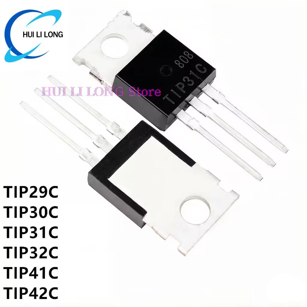 10PCS TIP31C TIP32C TIP41C TIP42C TIP31 TIP32 TIP41 TIP42 TIP29C TIP30C TIP29 TIP30 TO-220 Transistor