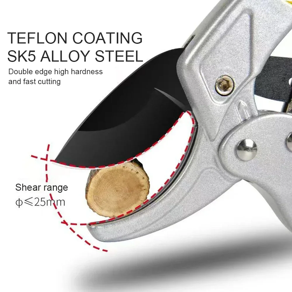 Titanium-Plated Pruning Shears, Ergonomic Alloy Steel, Swift and Efficient for Garden Cuts, Labor-Saving Harvesting
