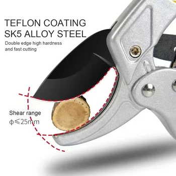 מספרי גיזום מצופים טיטניום, פלדת סגסוגת ארגונומית, מהירים וי...