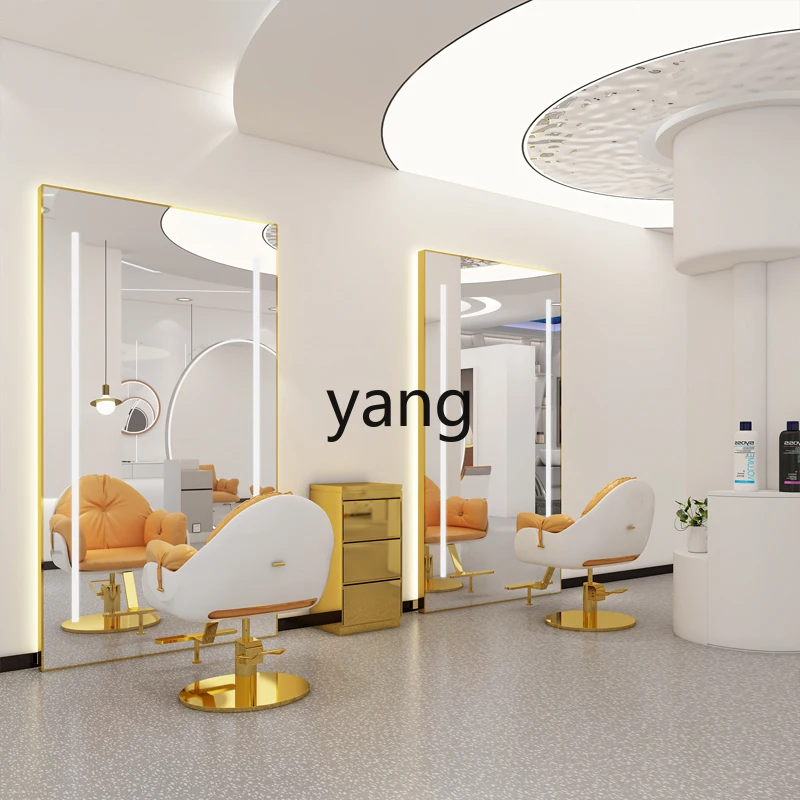 CX for Hair Salon Single-Sided Floor Mirror Salon Mirror Simple Square Mirror