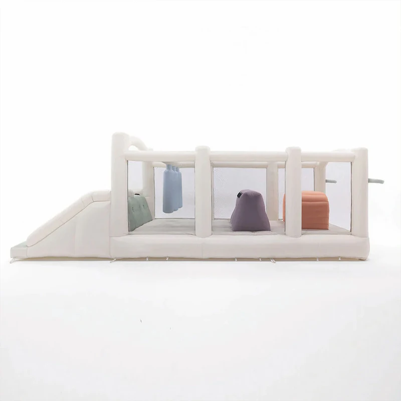 บ้านลมเป่าลมขนาด 6.8 เมตร พร้อมสไลเดอร์ สนามเด็กเล่นเป่าลม ปราสาทลมสำหรับงานวันเกิด งานแต่งงาน