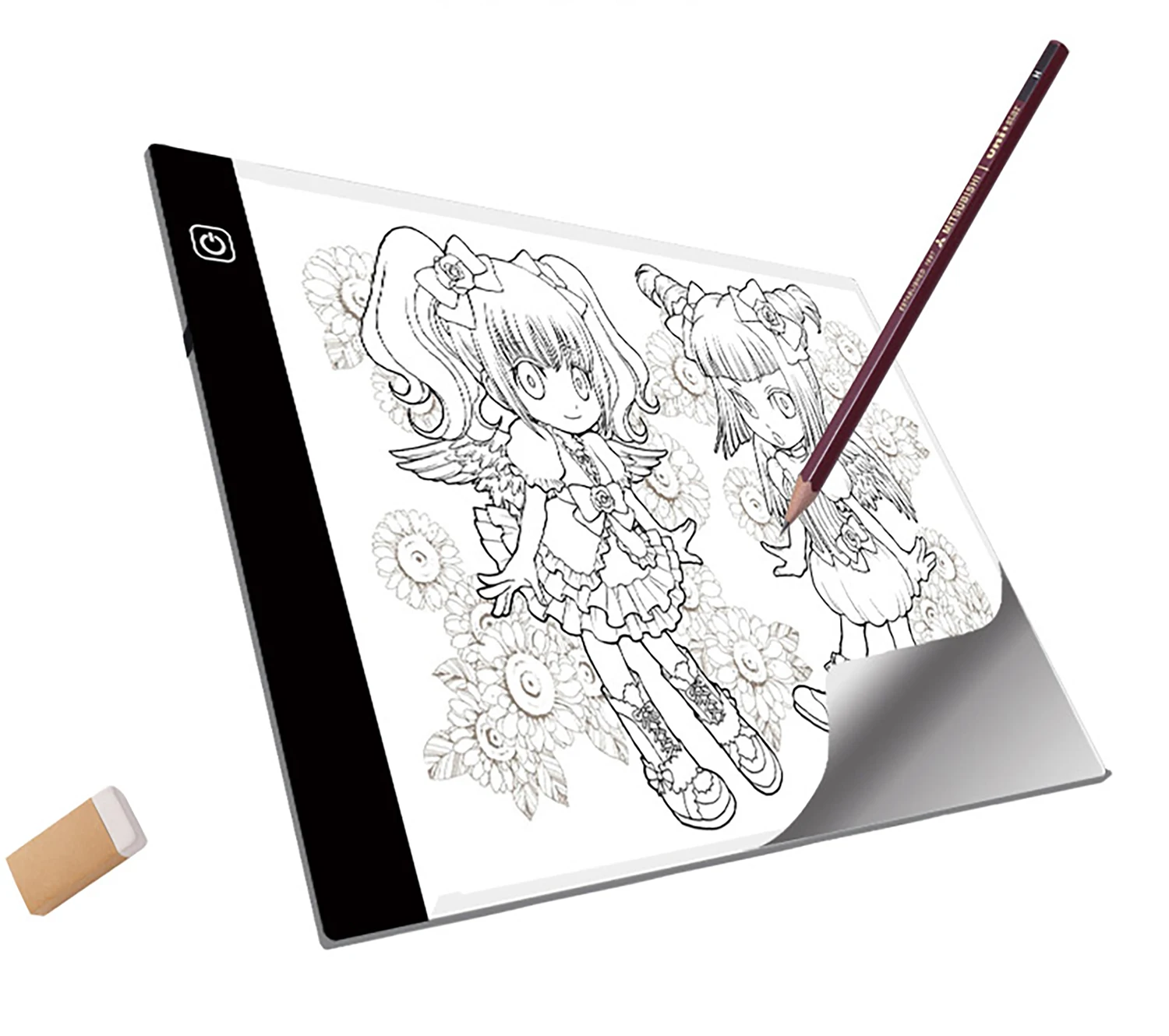 A4 Light Pad, Ultra-Thin Portable Light Box Tracer, USB Powered Tracing Light Pad, Light Box for Artists,Drawing, Sketching