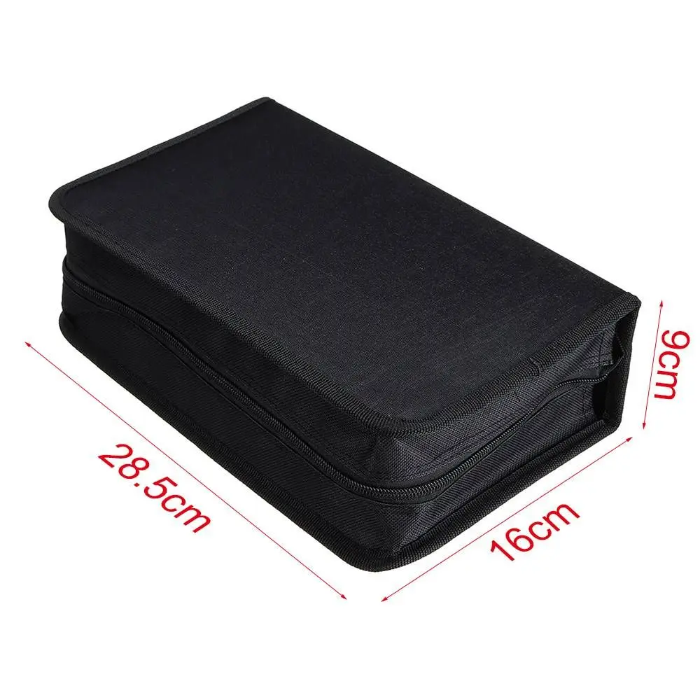 128 Disc CD DVD VCD Storage Bag with Carry Handle Collect Album Organizer Game Accessories