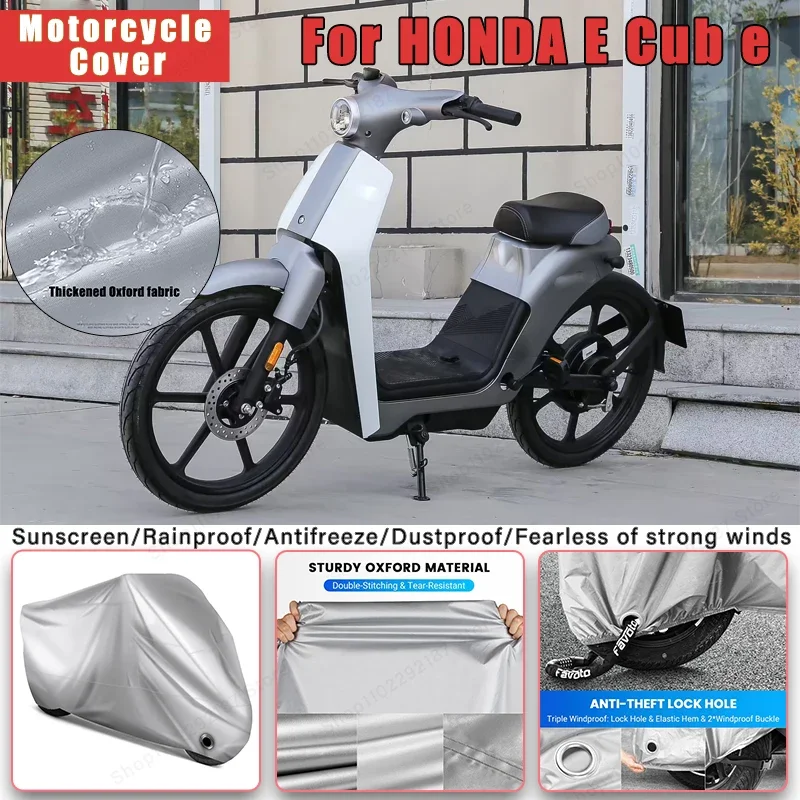 

For HONDA E Cub e No Ear Motorcycle Cover - Outdoor Full Body Protection, Waterproof Dustproof Heat-Resistant Moto Accessories