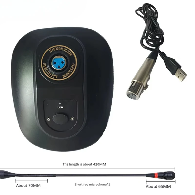 Microfone de conferência usb microfone condensador com fio usb com gravação para desktop portátil chat & reunião quente