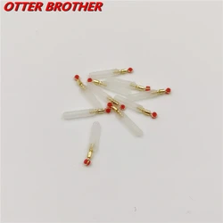 10pcs/lot Fishing Copper Head Block Rotation Rest Organic Silicone Float Drift  Tube Soft Core Material Float Fishing Gear Tools