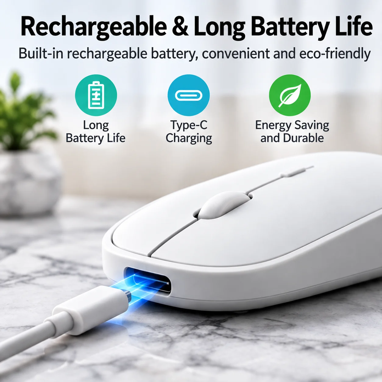 Color blocked BT wireless mouse suitable For iPad, Huawei, smartphones, tablets, charging wireless mouse