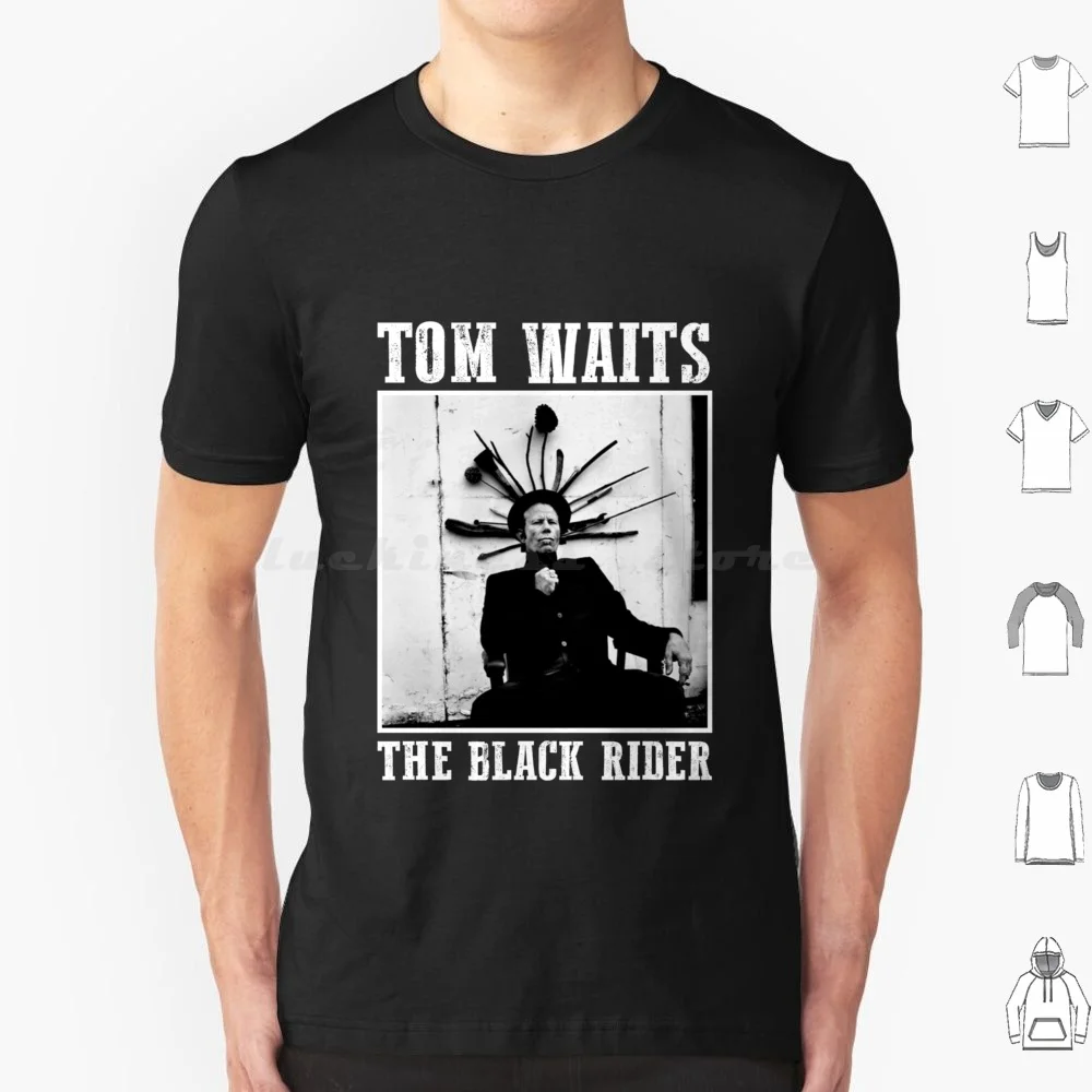 Camiseta Tom Waits The Black Rider talla grande 100% algodón Tom Waits Icon Tom Waits Band Tom Waits Tom Waits Rain Dogs Idea cita