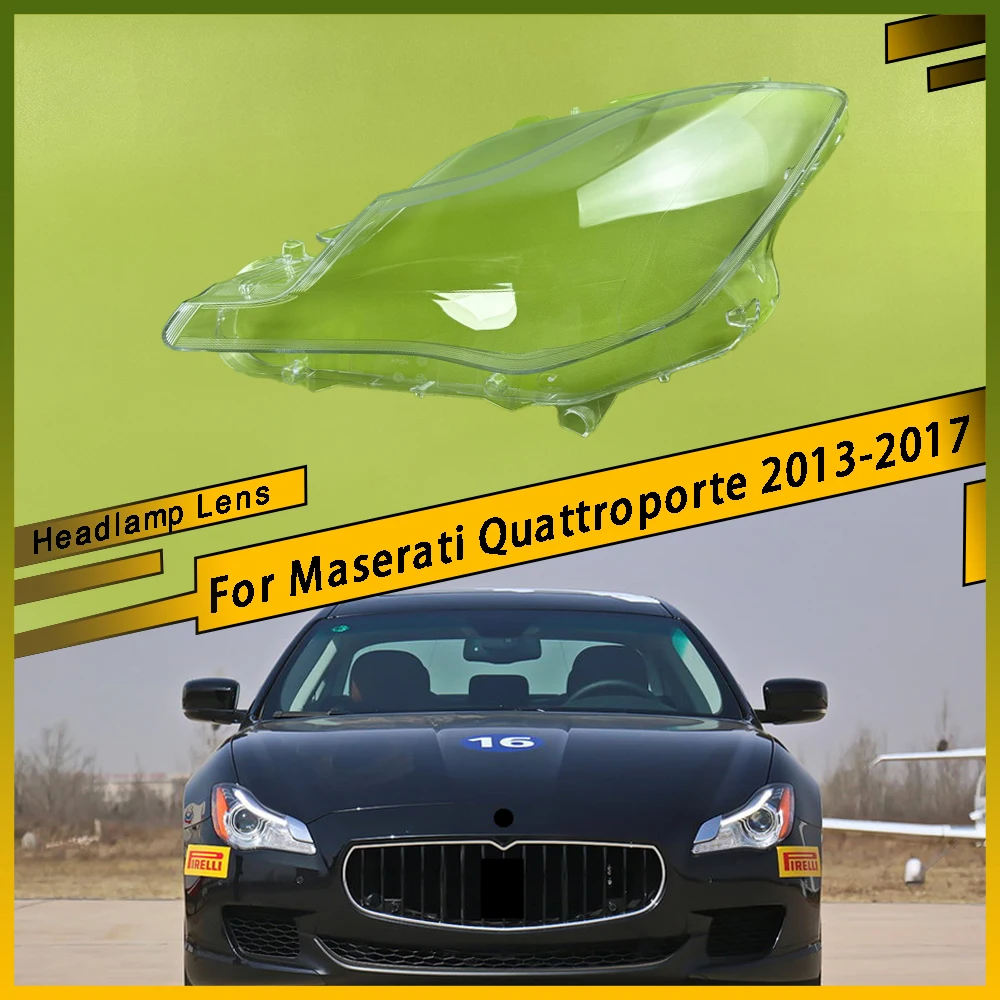 

For Maserati Quattroporte 2013 2014 2015 2016 2017 Transparent Lampshade Headlamp Cover Lamp Shell Headlight Shade Lens