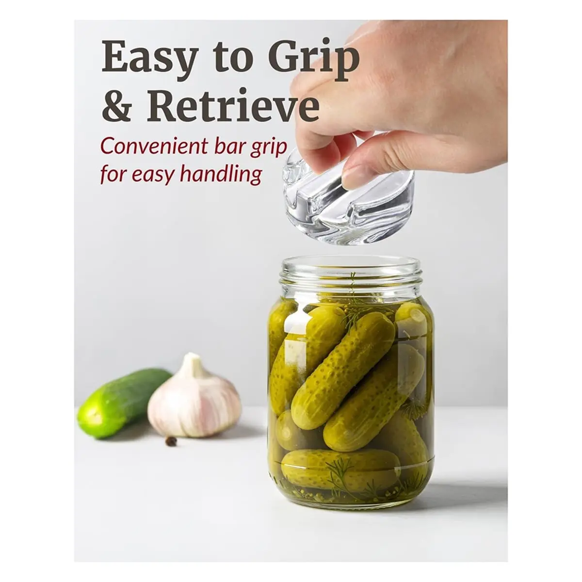 4pcs Glass Fermentation Weights for Wide Mouth Jars - Perfect for Sauerkraut, & More