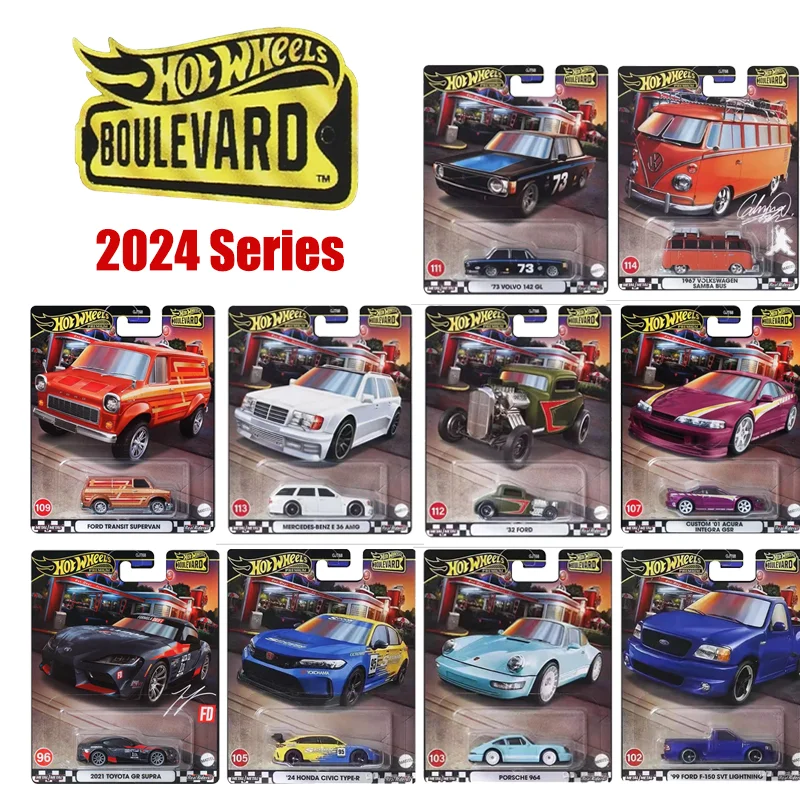 Mattel Hot Wheels 1/64 Boulevard 2024 Series Mazda 323 Chevrolet Corvair Yenko Stinger juguetes de coches coleccionables vehículo fundido a presión