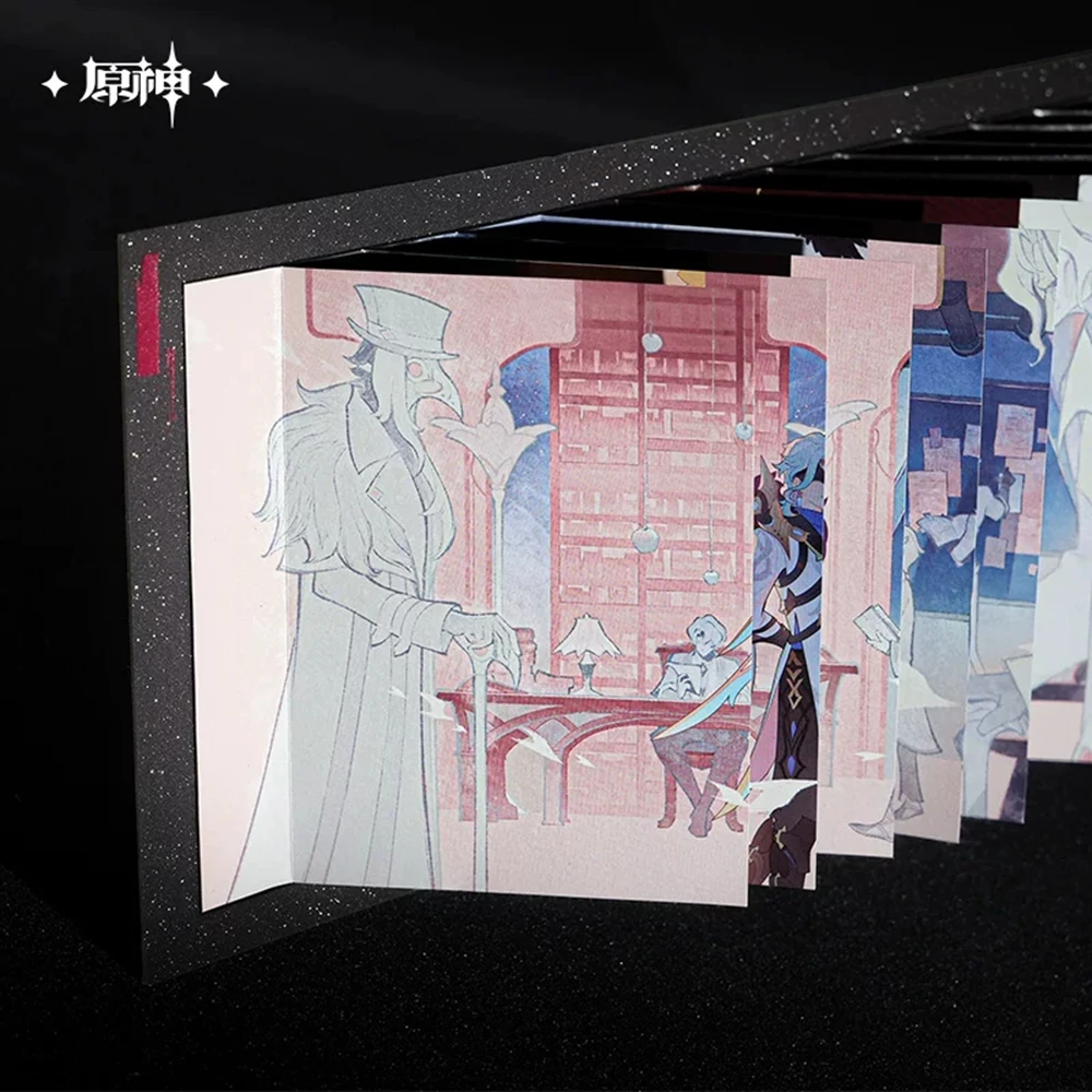 Official Genshin Impact Licensed “Those Who Shun the Light” Series Game Merchandise: Double-Sided Waterfall Notebook – Dottore P 3