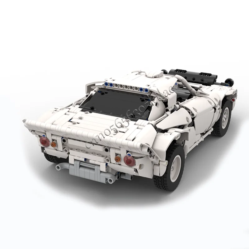 جديد 1477 قطعة MOC تخصيص الإبداعية الأبيض رالي سيارة تكنولوجيا الطوب سباق السيارات لعب الاطفال هدايا عيد الميلاد وأعياد الميلاد