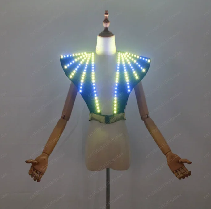 LED Women's Vest, Stage Gogo Performance Clothes, Annual Meeting KTV Fluorescent Atmosphere Clothes